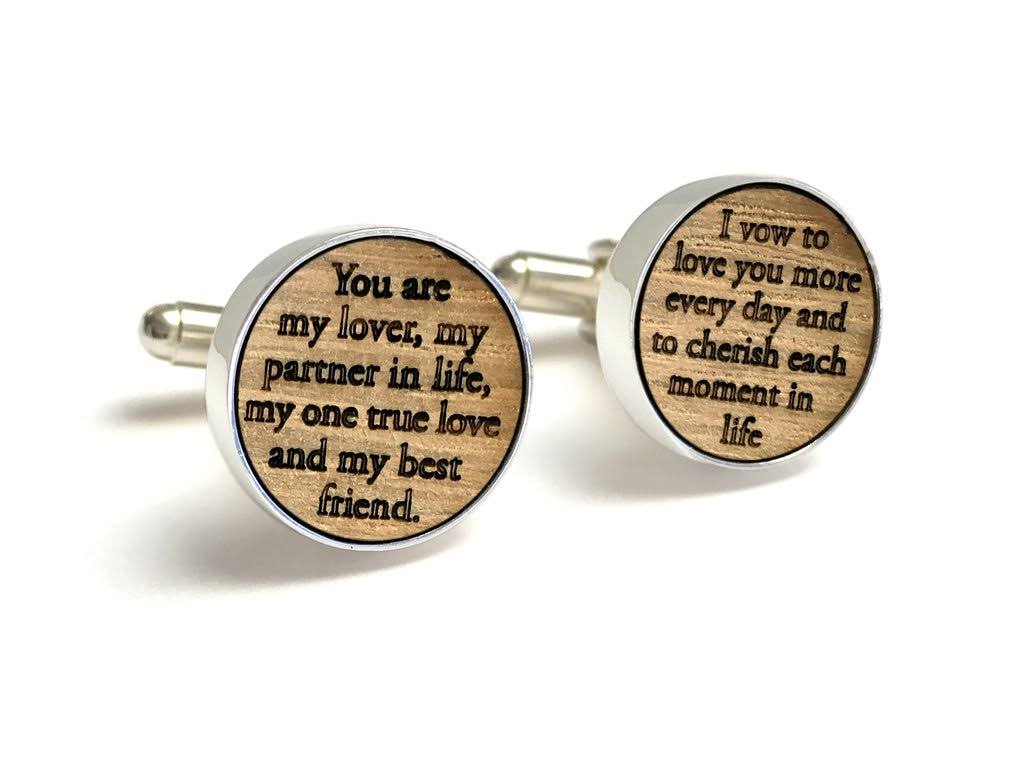 Whiskey Barrel Wood Cufflinks F327014