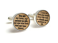 Whiskey Barrel Wood Cufflinks F327014