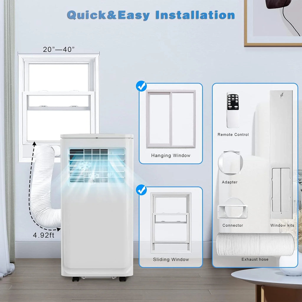 10000 BTU Portable Indoor Air Conditioner with Remote Control R107592
