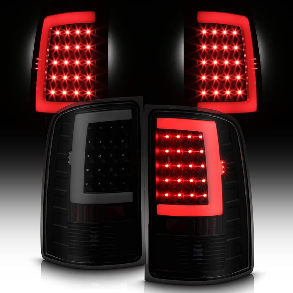 Black Smoke LED Tail Lights J6468