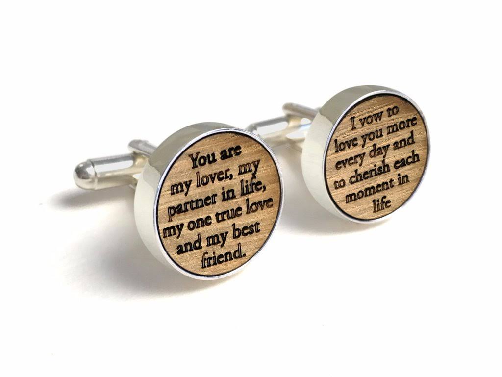 Whiskey Barrel Wood Cufflinks F327014