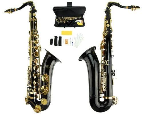 B Flat Black Tenor Saxophone with Case X823433