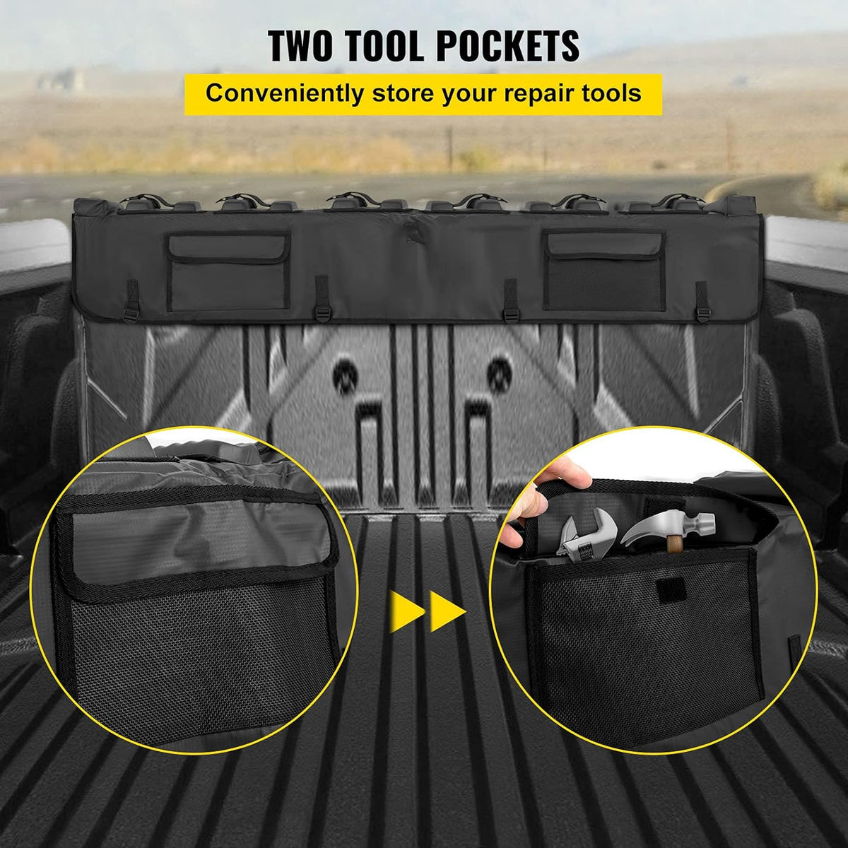 Tailgate Pad for Bikes, Carries up to 6 Mountain Bikes, 63 Pickup Pad Z129257