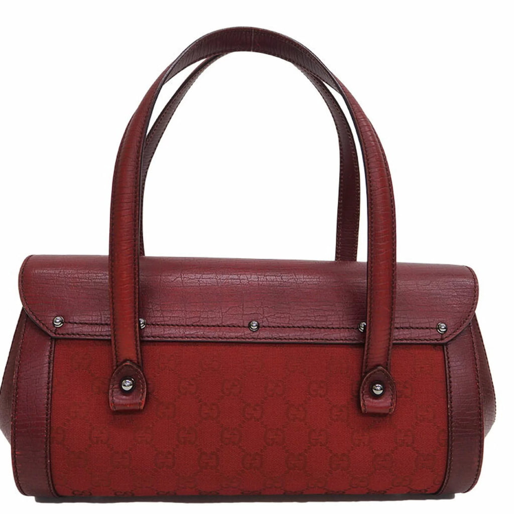 Pre-Owned Canvas Bamboo Handbag K611456