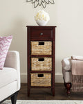 Distressed White Side Table I7805