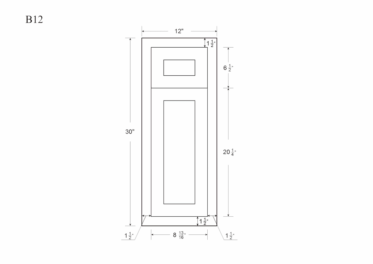 White Inset Raised Panel Base Cabinet N967042