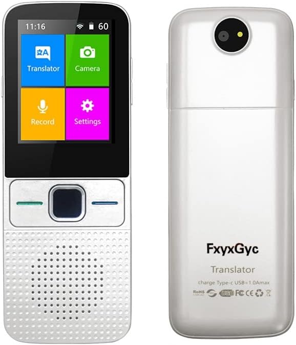 Portable Instant Translator Device with 2.4 Inch Touch Screen, Pack of 2 N359