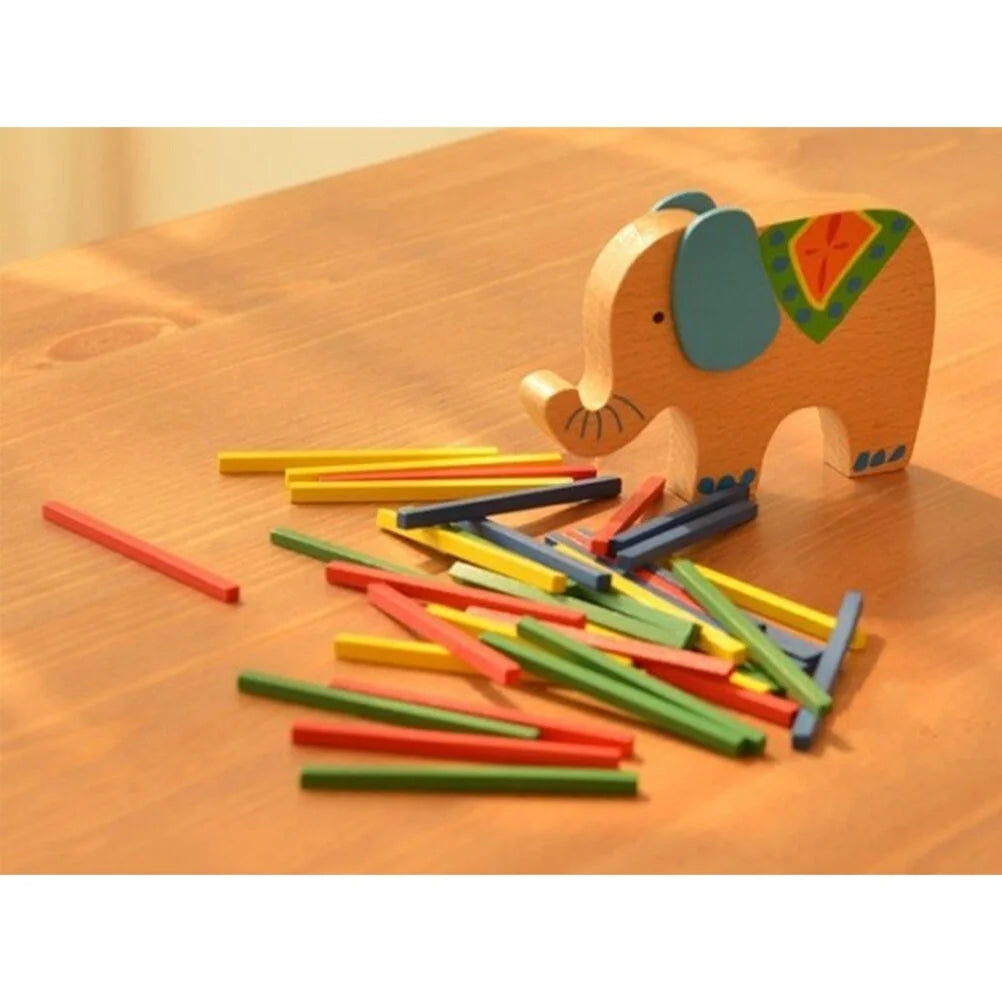 Wooden Stackable Building Blocks Educational Toys J1867