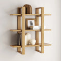 3-Tier Solid Wood Wall Book Shelves H75120