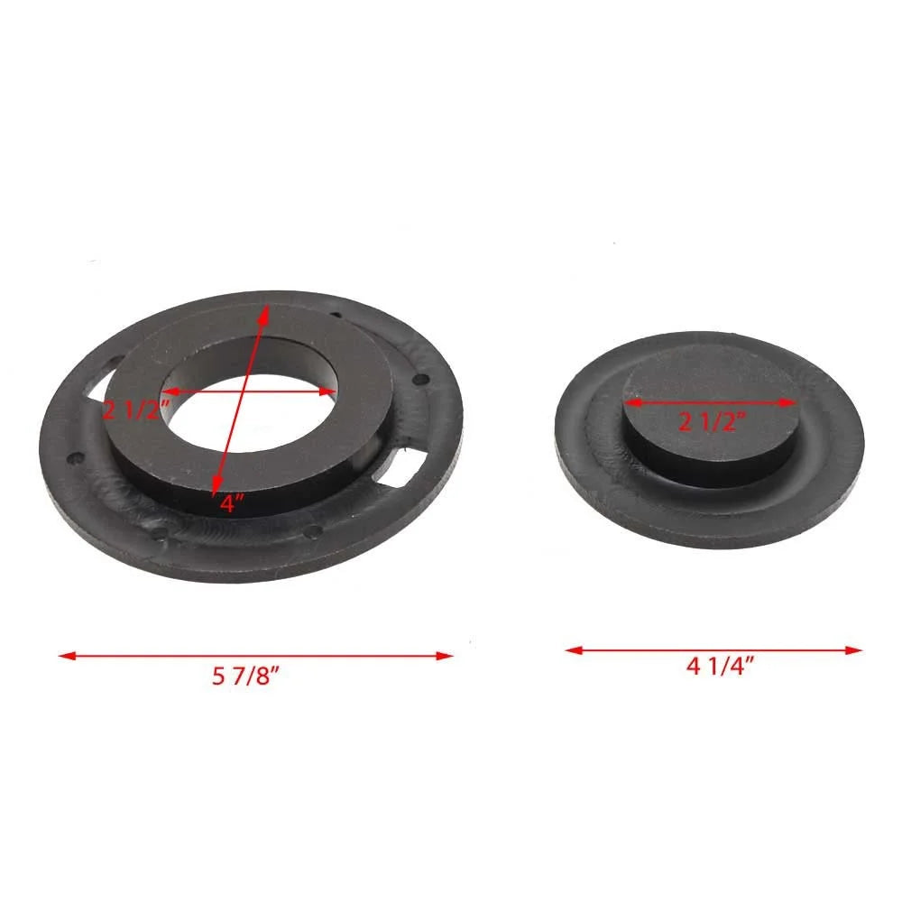 Boat Deck Plate and Ski Pylon 2 1/2 Inch Black Q989