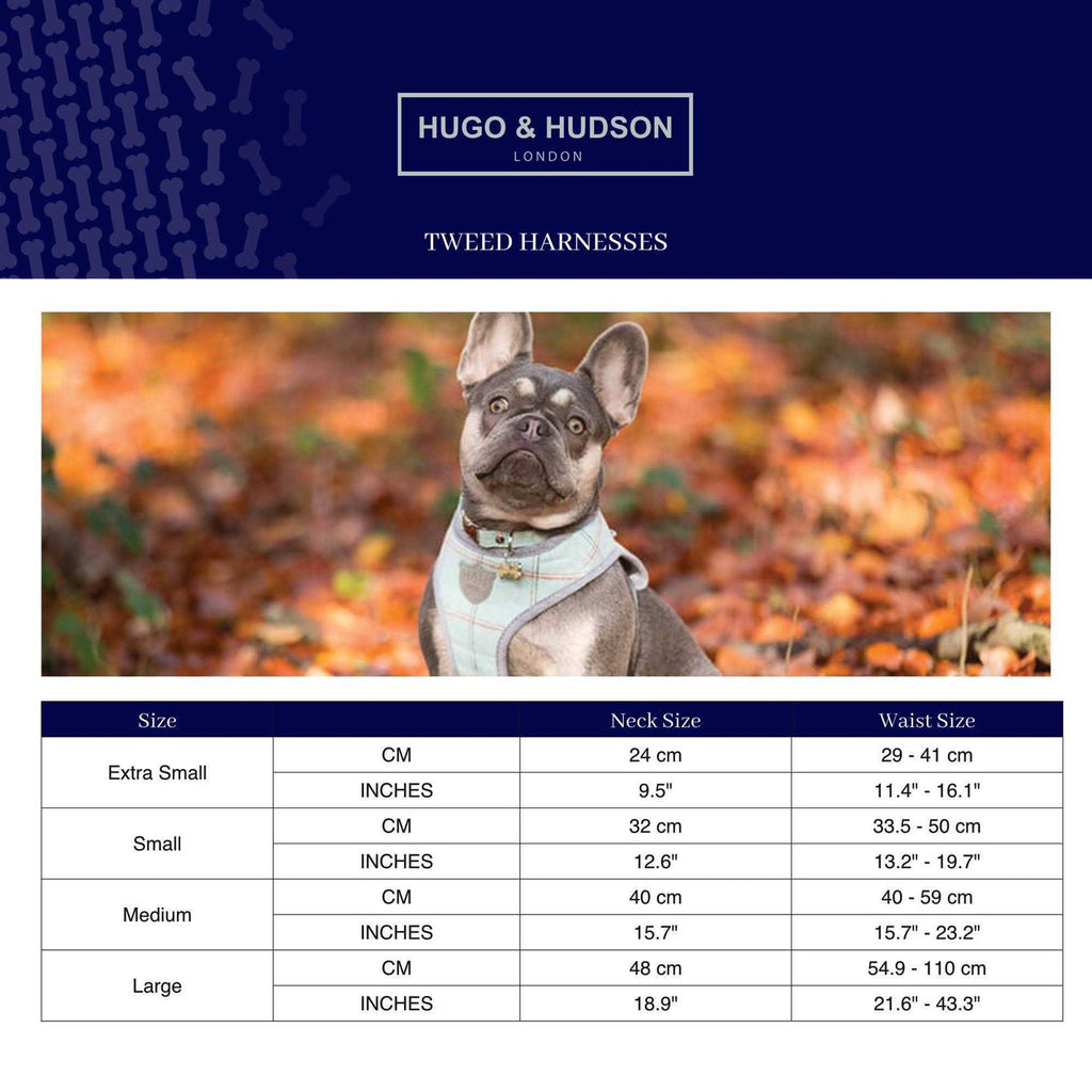 Tweed Dog Harness Vest D585