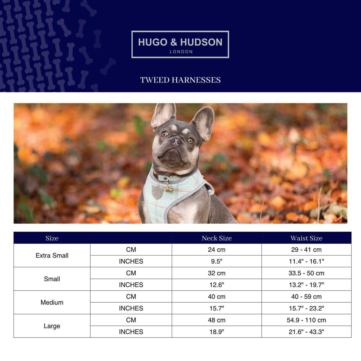 Tweed Dog Harness Vest D585