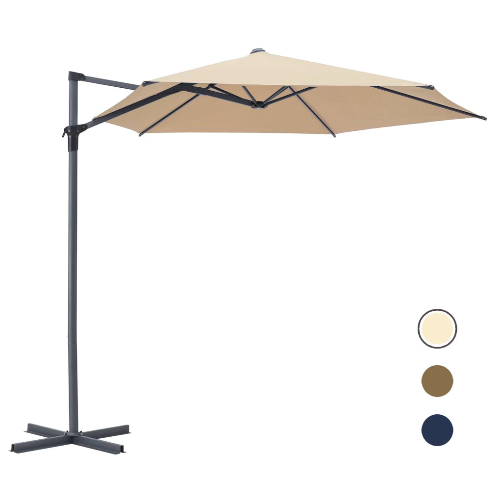 10ft Beige Outdoor Patio Umbrella B672172