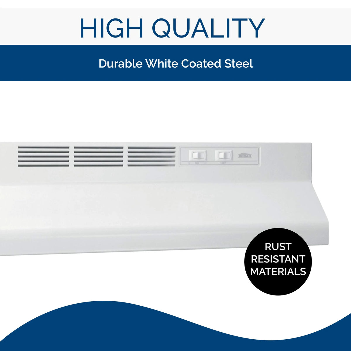 30-Inch White Non-Ducted Range Hood with Lights Exhaust Fan Q5013