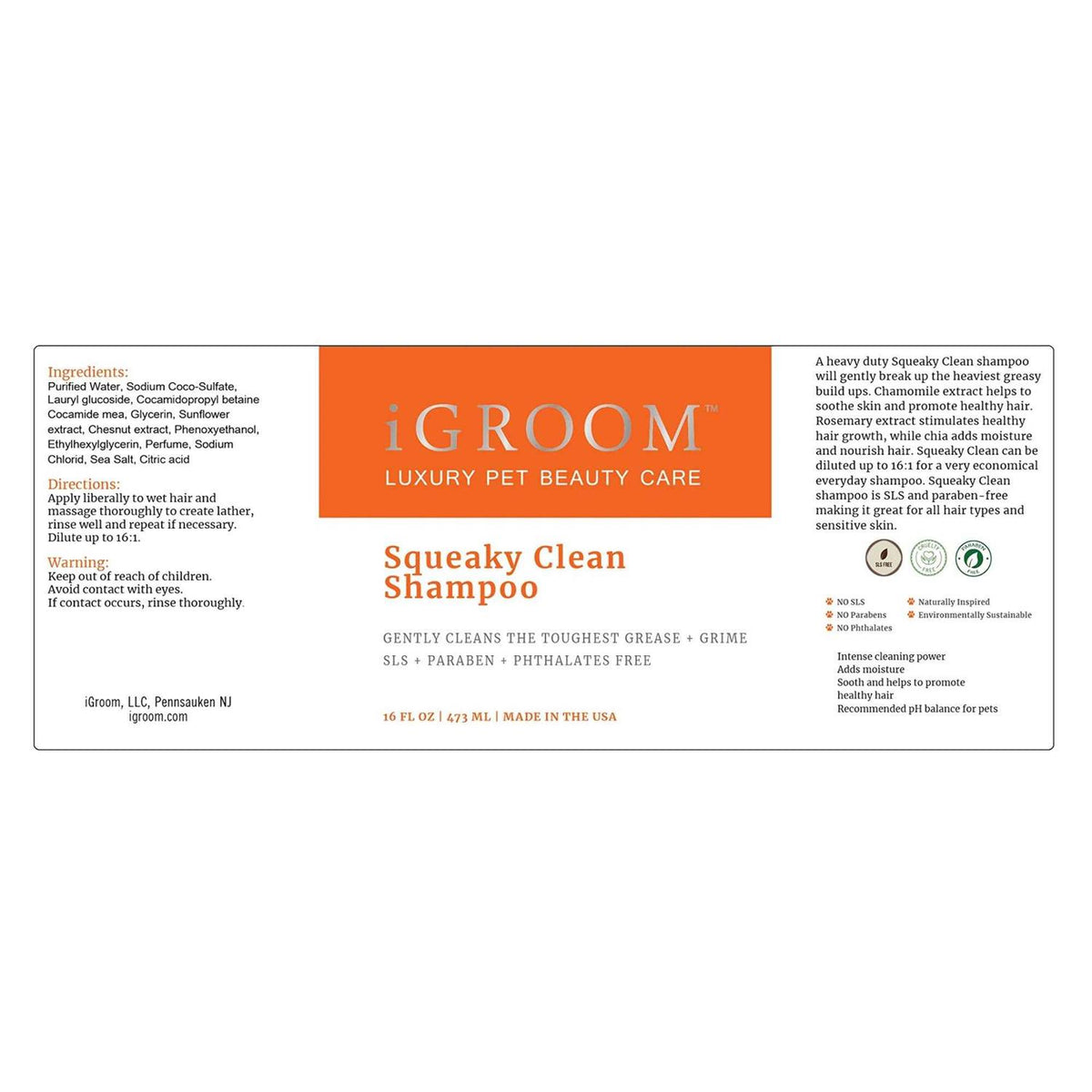 Squeaky Clean Shampoo I167678