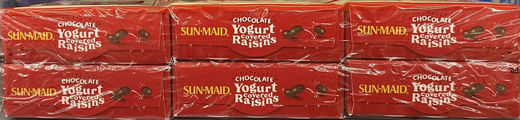Chocolate Yogurt Covered Raisins 12 Boxes I41724