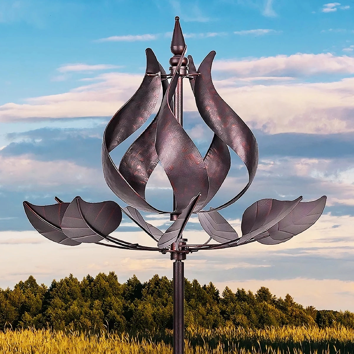 75 inch Bronze Stainless Steel Wind Spinner T150652