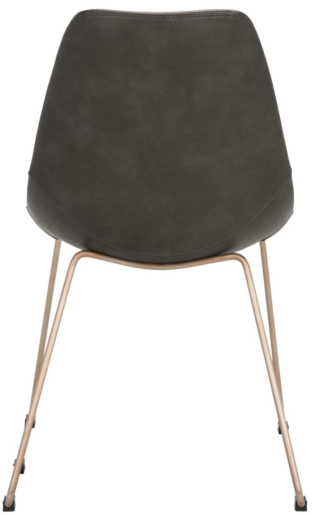 Grey Leather Dining Chair Set of 2 R6558