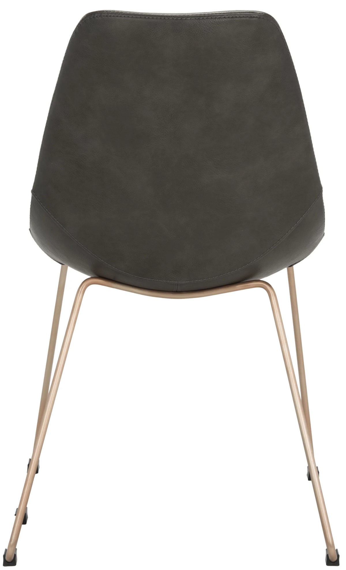 Grey Leather Dining Chair Set of 2 R6558