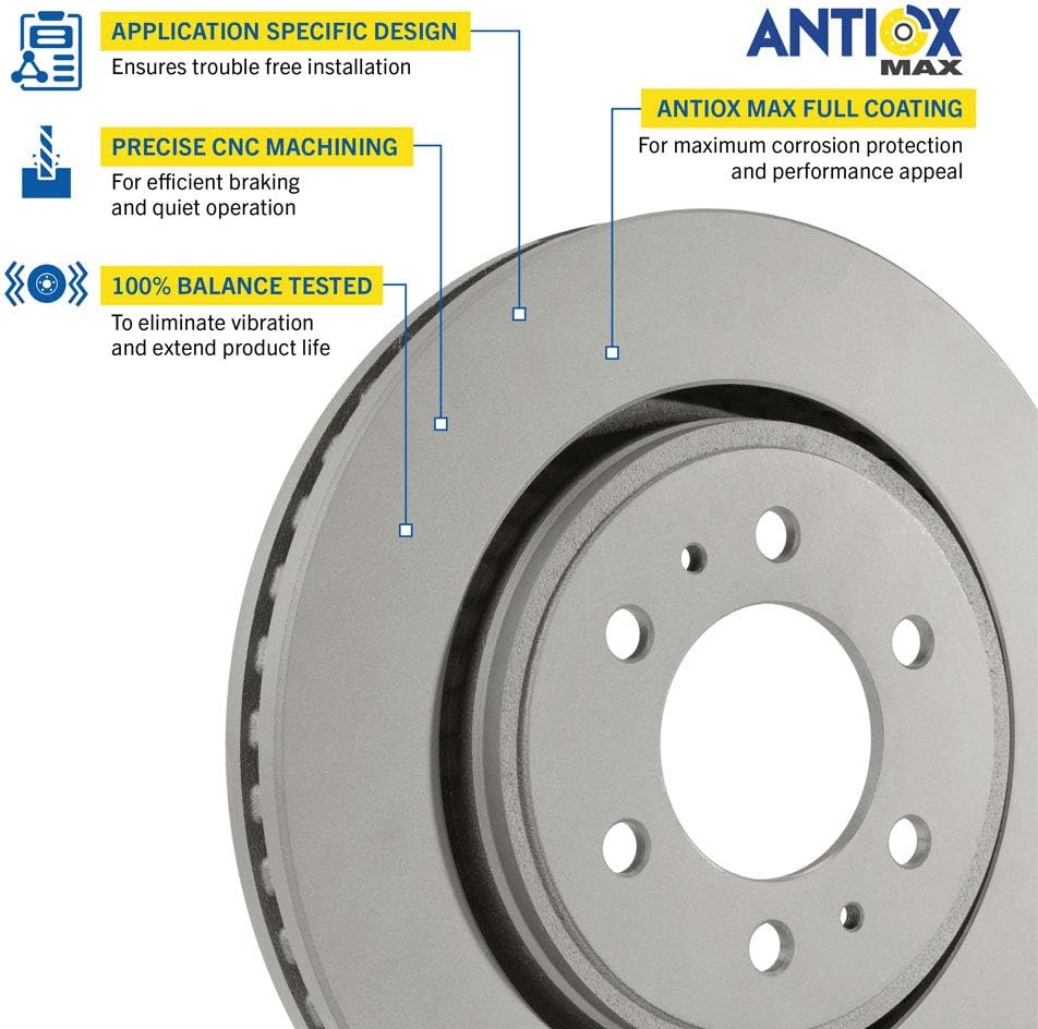 Front Brake Rotor Pack of 2 T3816