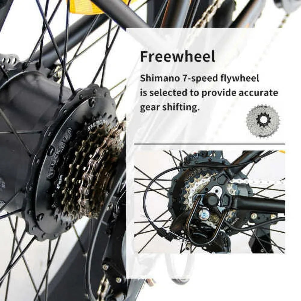 749W 48V 13AH Electric Mountain Bike with Rack T22825