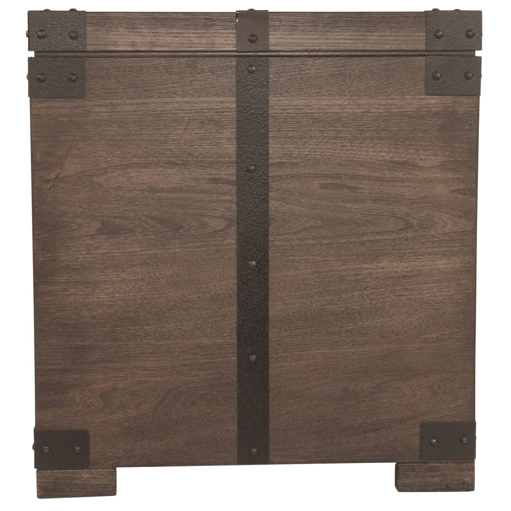 Grayish Brown Square End Table I101