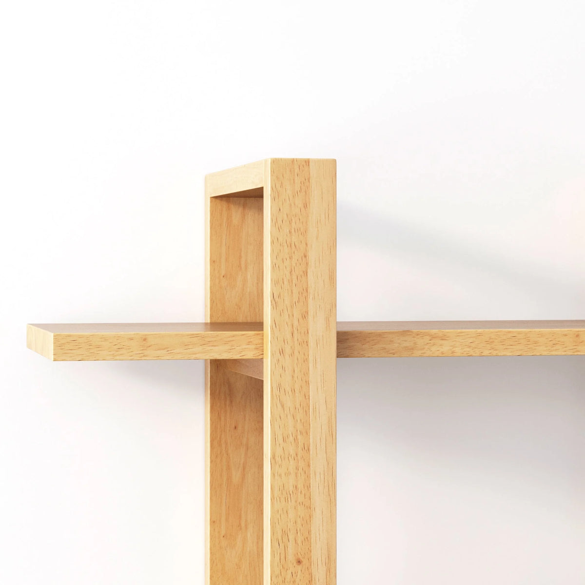 3-Tier Solid Wood Wall Book Shelves H75120