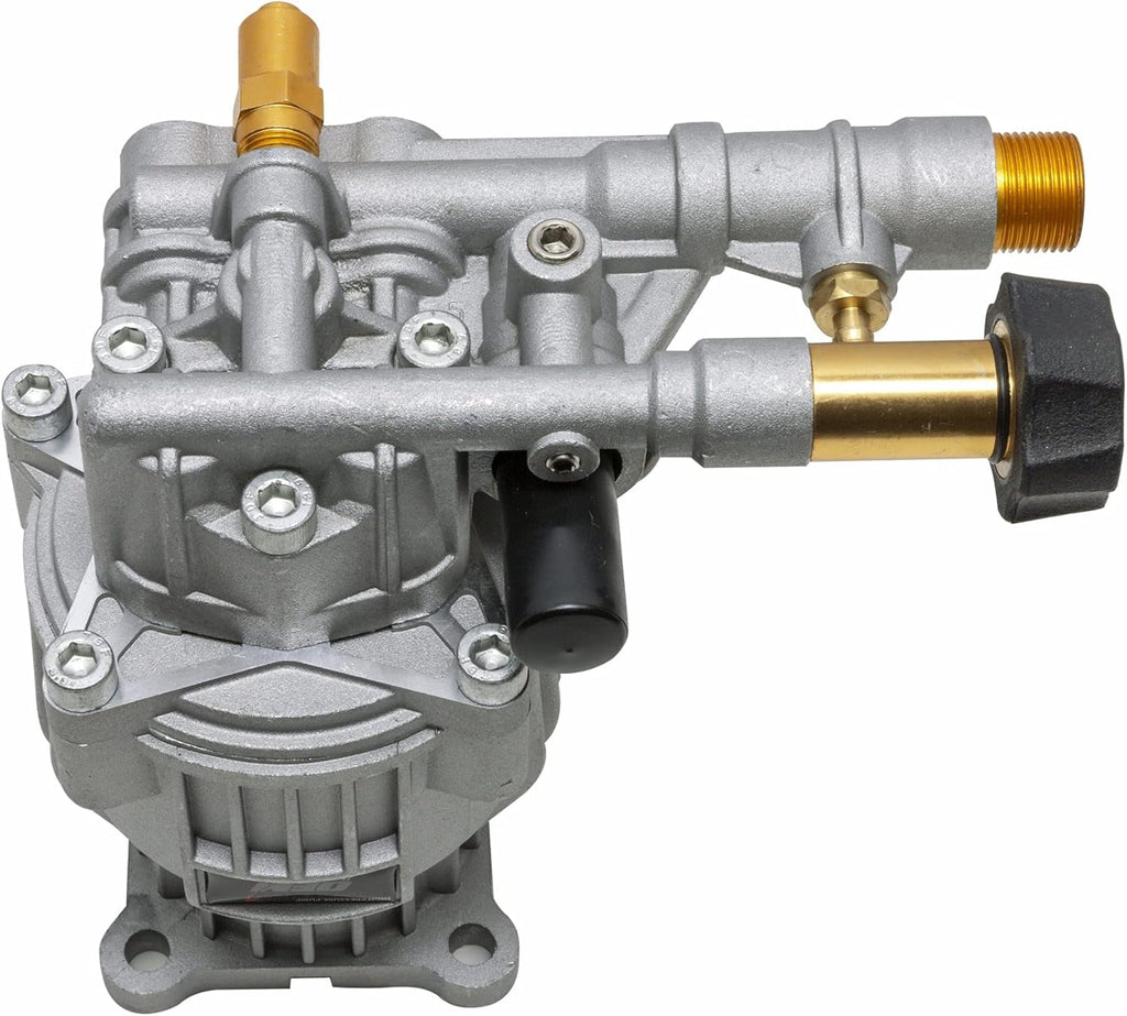 Horizontal Axial Cam Replacement Pressure Washer Pump Kit, 3300 PSI, 2.4 GPM, 3/4 Shaft, Silver R200