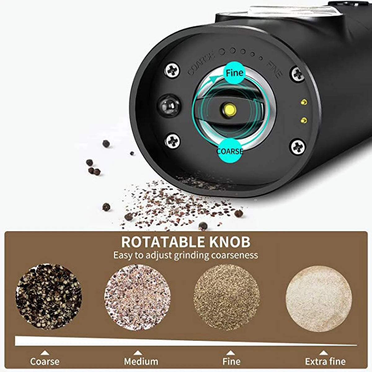 Electric Salt and Pepper Grinder Set of 2 P89744