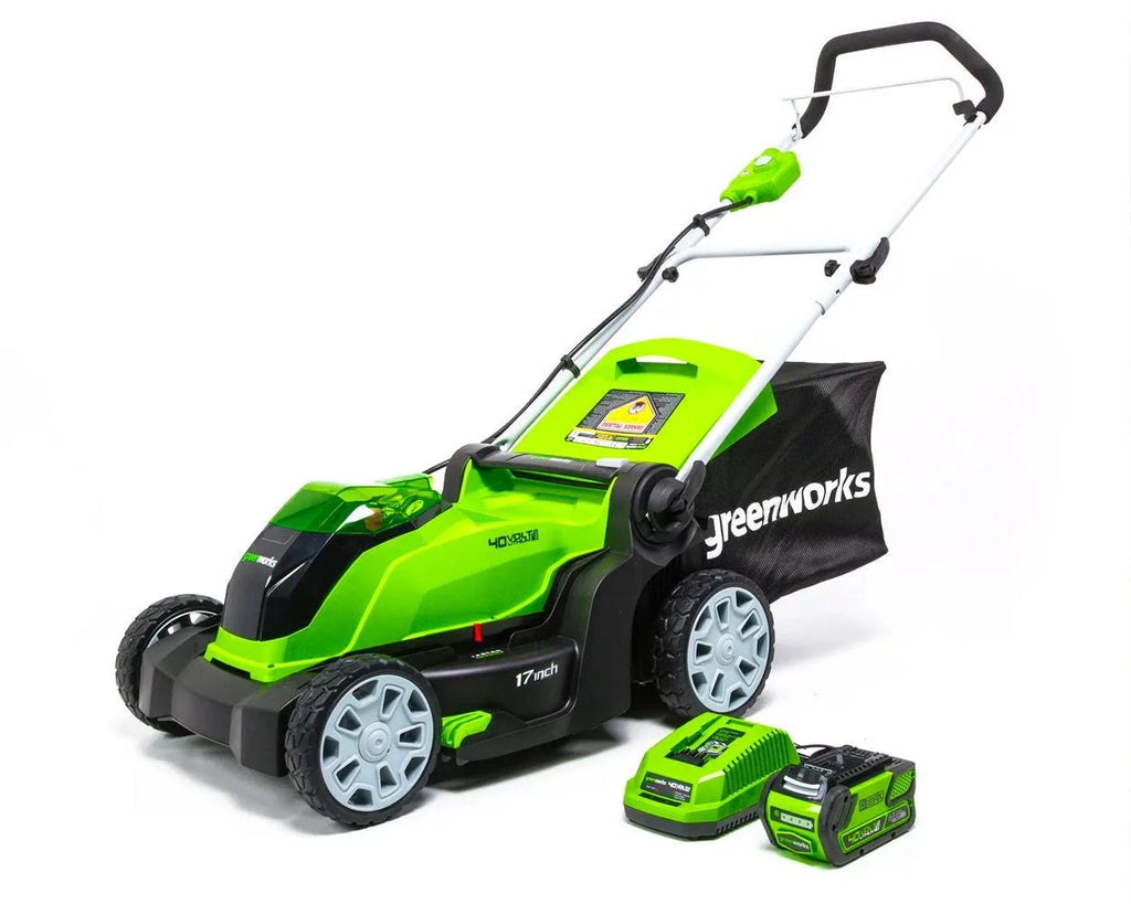 40V 17 Cordless Walk-Behind Push Lawn Mower with 4.0 Ah Battery and Charger A29775