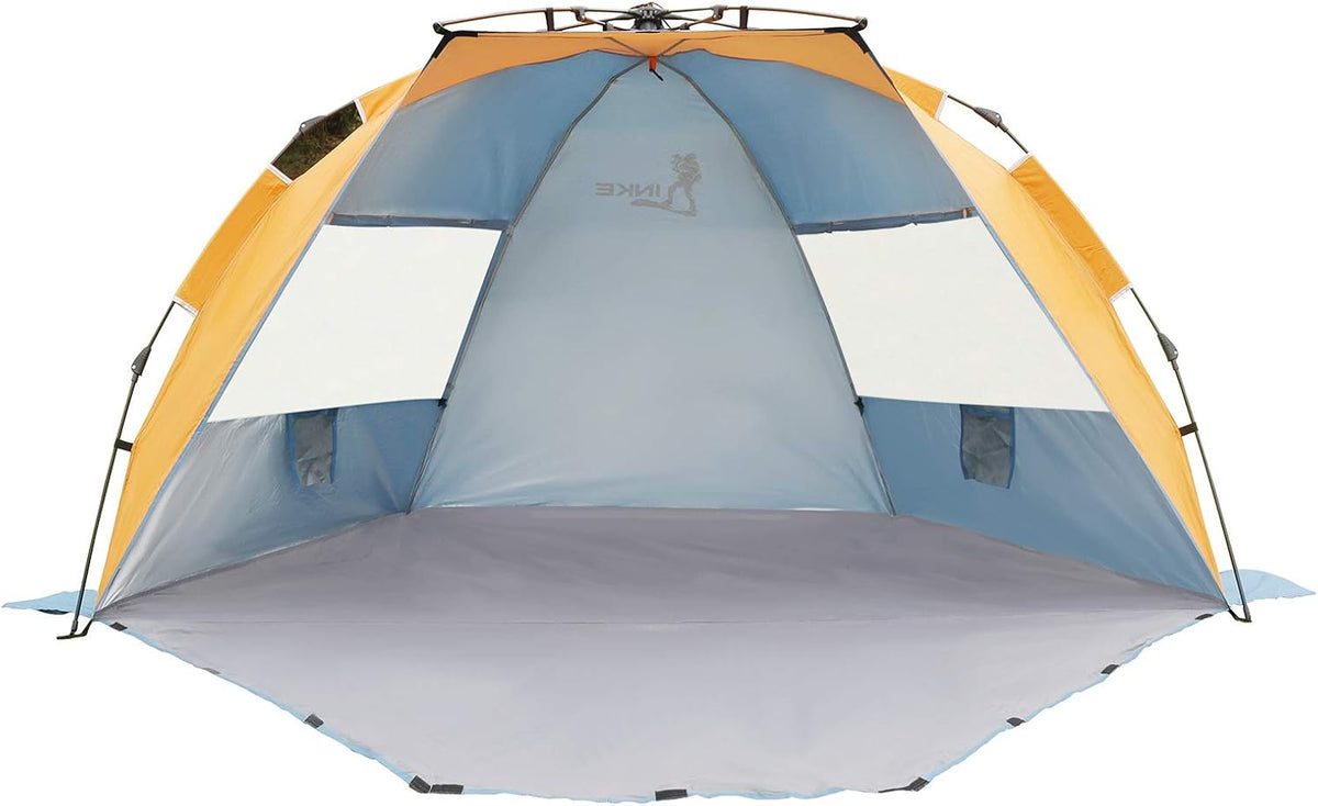 4 Person Easy Setup Beach Tent Sun Shelter with Carry Bag R724502