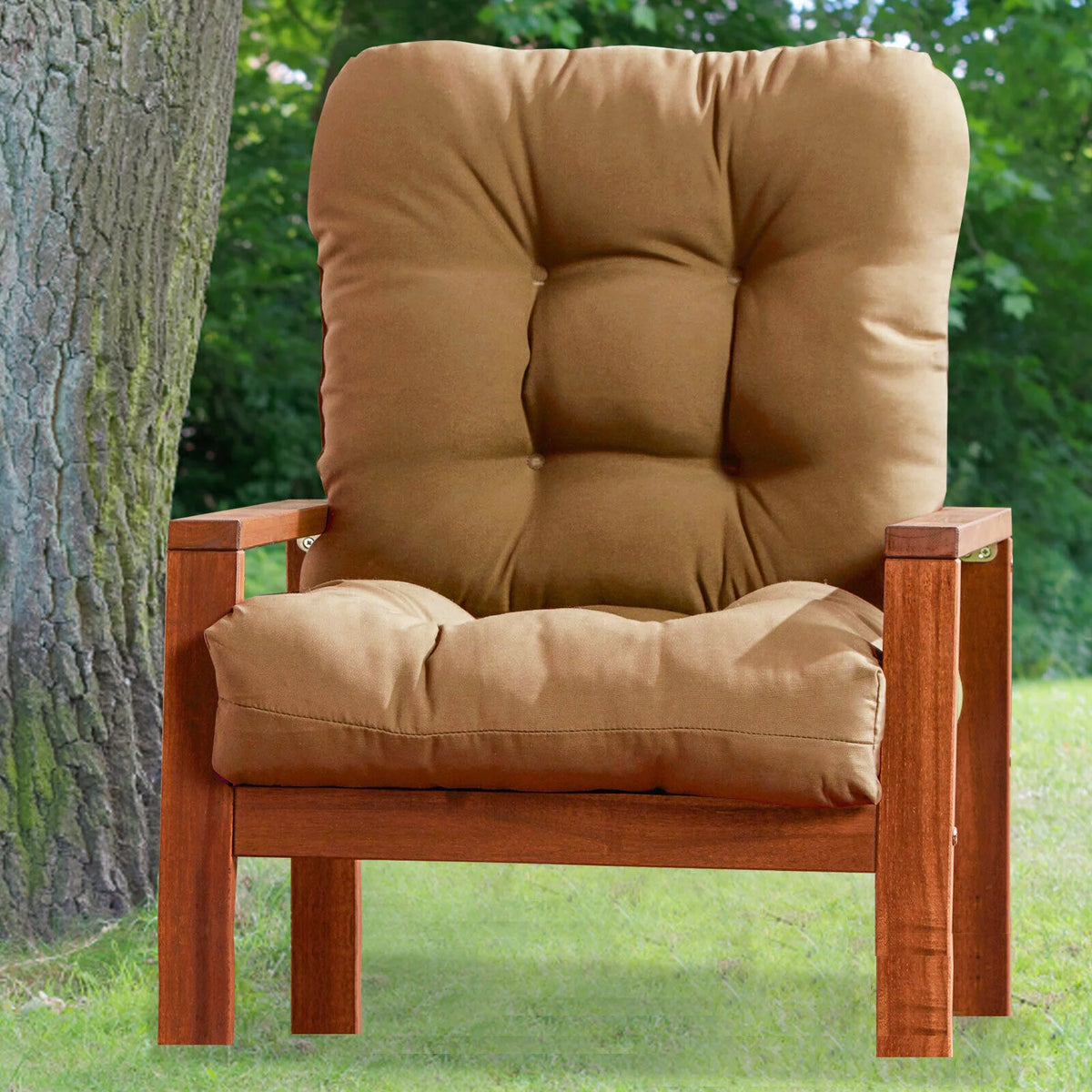 Light Brown Outdoor Seat Cushion A175