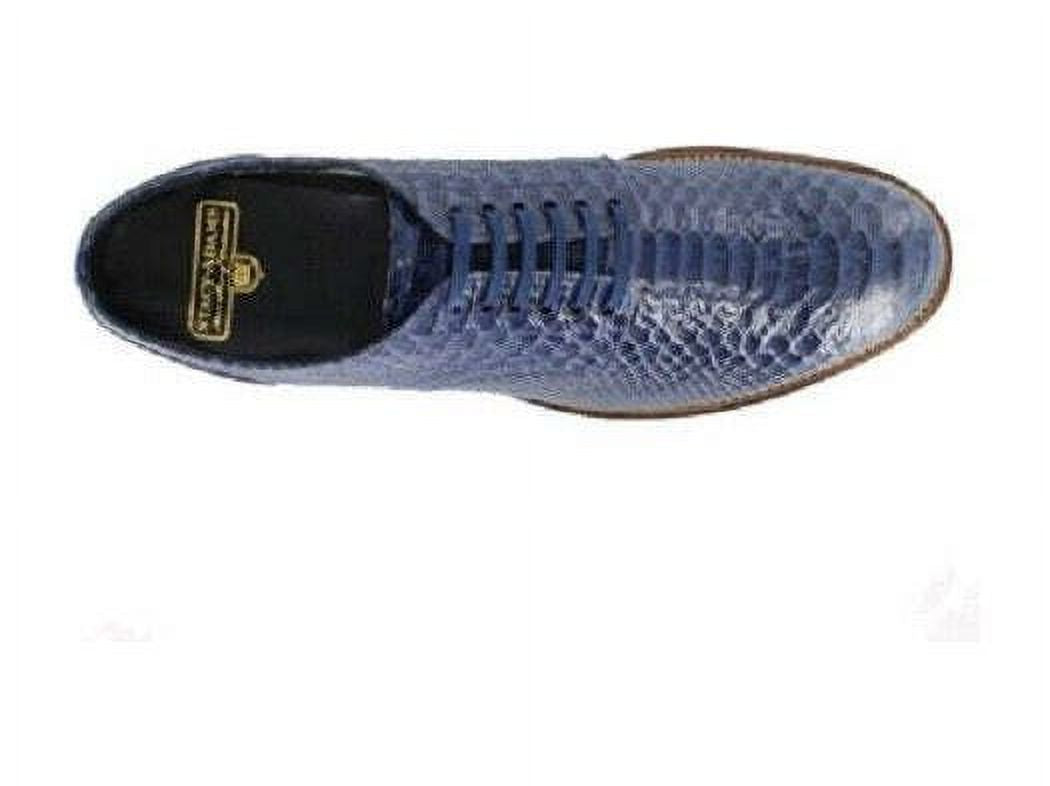 Blue Anaconda Leather Men's Shoes Z427436