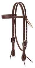 Slim Cowboy Browband Headstall with Iron Hardware A5667