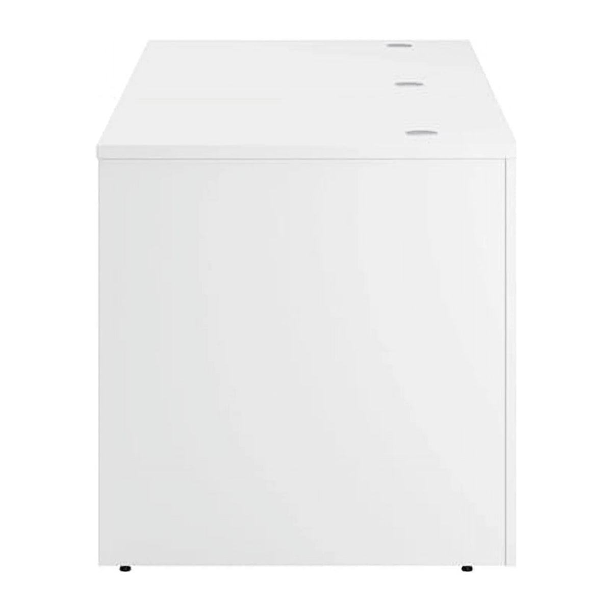 White Engineered Wood Executive Desk H736