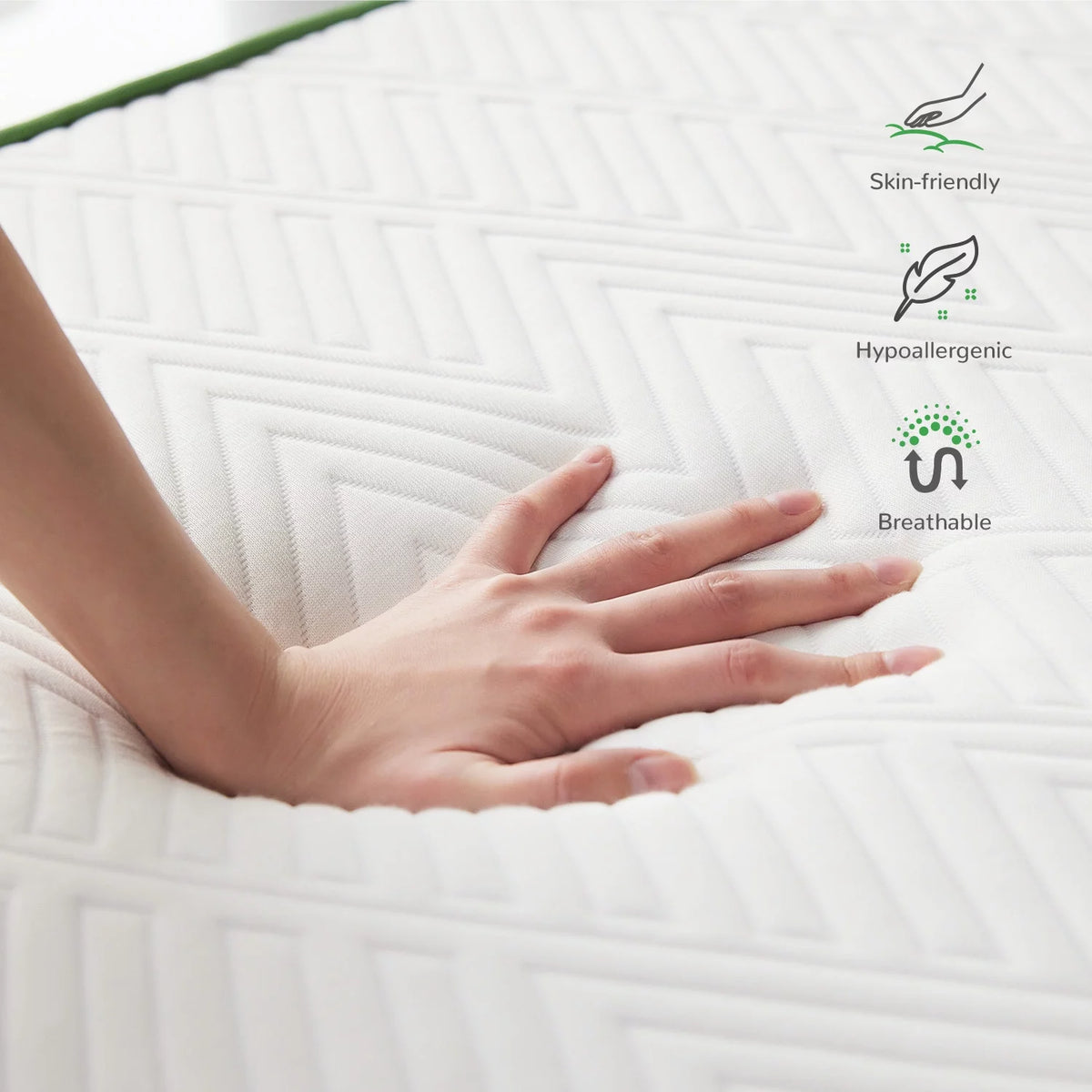 10'' Medium Firm Gel Memory Foam Mattress, Full Size H6604