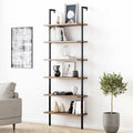 Metal Ladder Bookcase Oak/Black J777778
