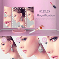Trifold Makeup Vanity Mirror with Lights W8951