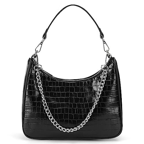 Crocodile Leather Crossbody Bag with Adjustable Straps S5058