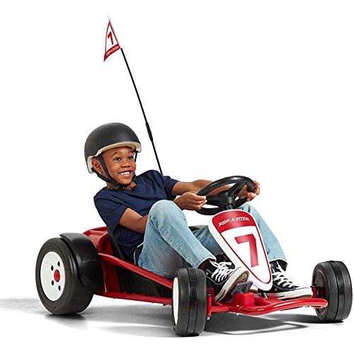 36V Battery-Powered Kids Electric Go-Kart with Adjustable Seat, Rubber Wheels, Grey X5205
