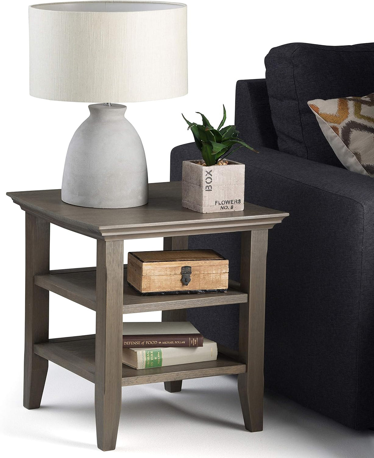 Farmhouse Brown End Table S9039