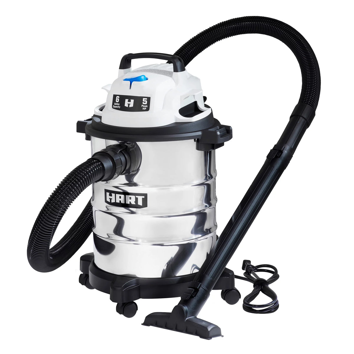 6 Gallon 5 Peak HP Stainless Steel Wet/Dry Vacuum X5361