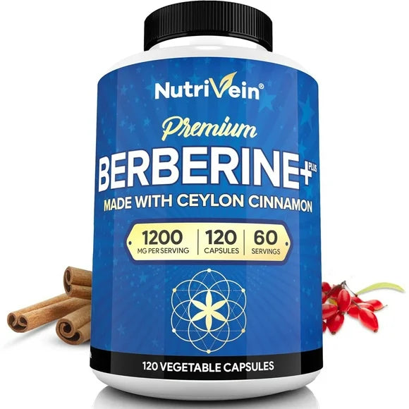 Berberine HCL 1200mg Ceylon Cinnamon 120 Capsules O15920