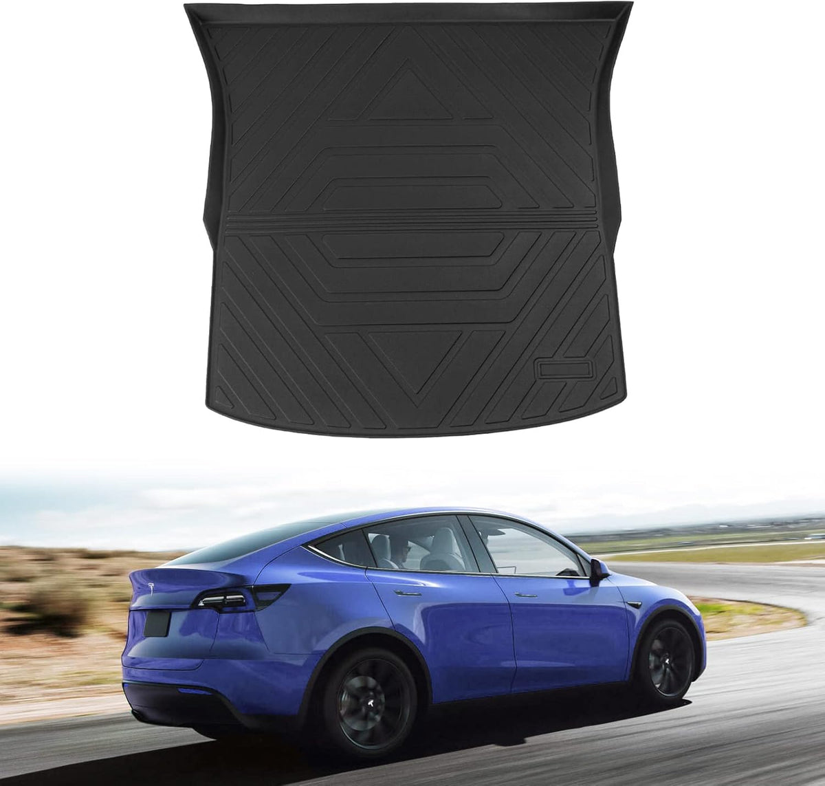 Trunk Mat Floor Mats Cargo Liner for Tesla Model Y 5-Seater B3193