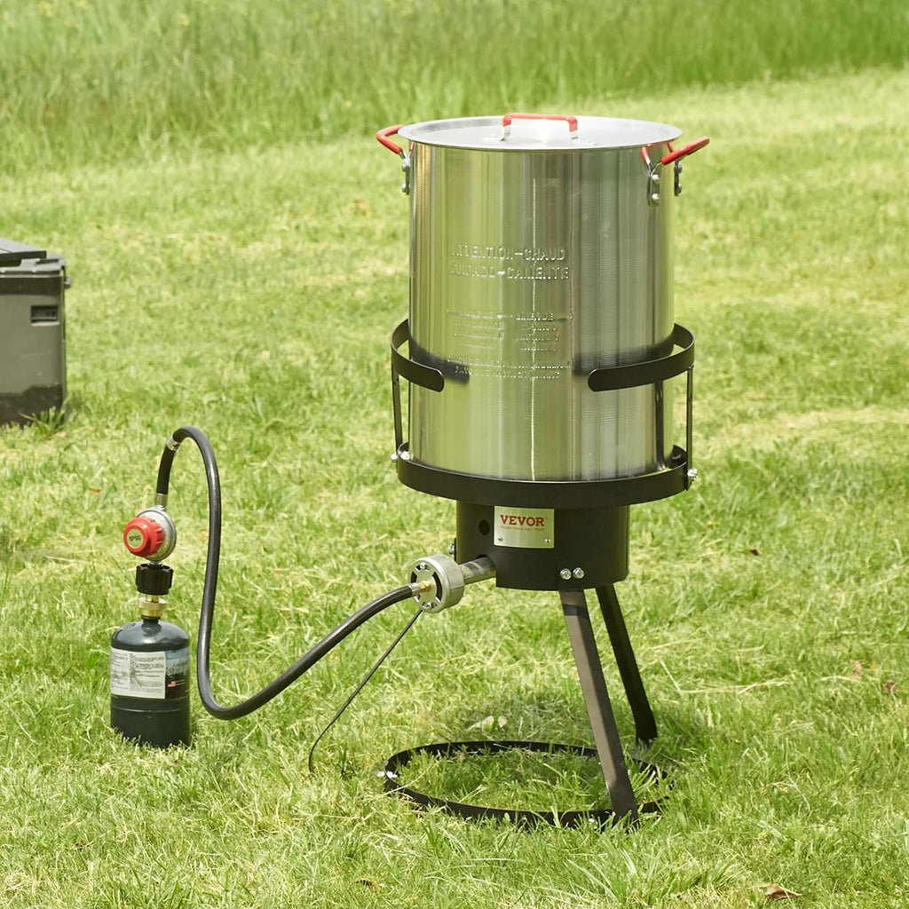 30 Qt Propane Aluminum Turkey Fryer Stock Pot L111235