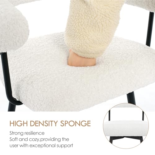 Beige Fabric Swivel Counter Stools Set of 2 with Metal Leg J67410