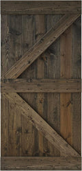 42 in x 84 in Knotty Wood Sliding Barn Door B21424