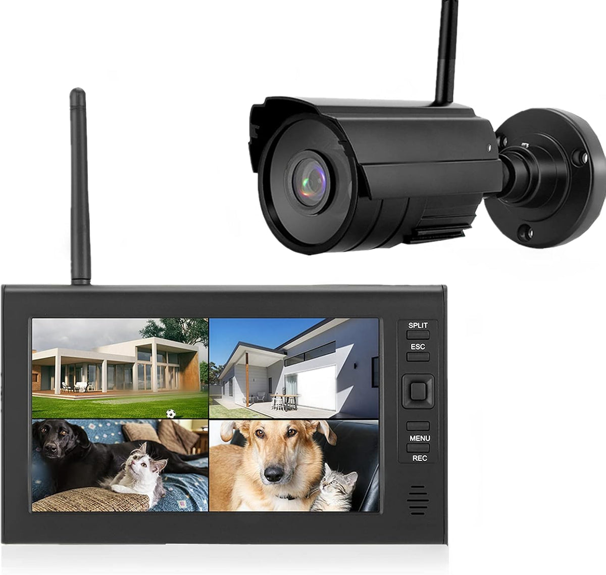 Wireless WiFi Outdoor Security Camera with Night Vision J6722
