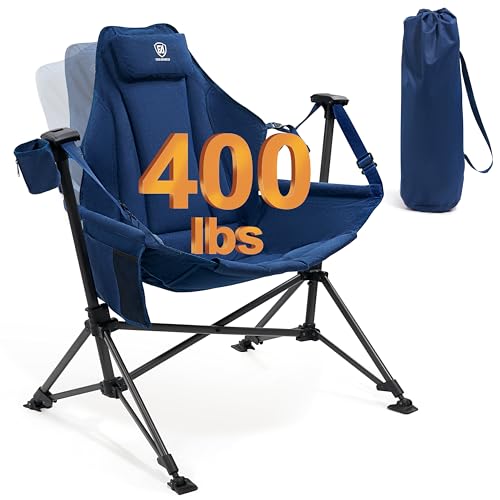 Oversized Padded Hammock Camping Chair with Cup Holder B885