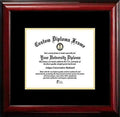 Mahogany Certificate Frame with Black and Gold Mats I577459